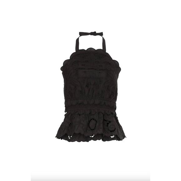 Sea New York Black Blaire Eyelet Top Sz XL - Picture 5 of 8